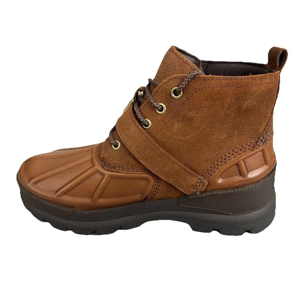 Polo Ralph Lauren Men's Oslo Low Suede Waterproof Leather Boots Size 9 D New